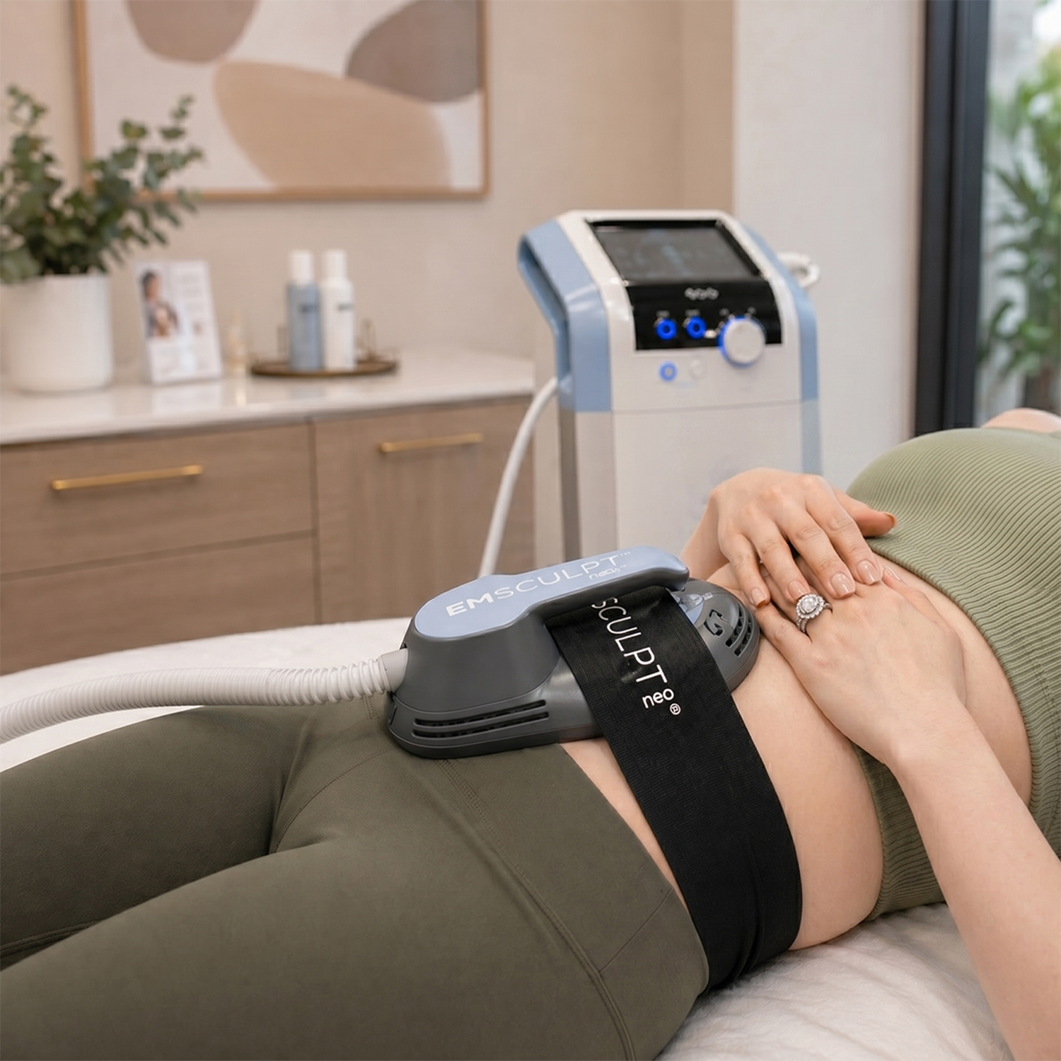 Body contouring and sculpting treatment imagery